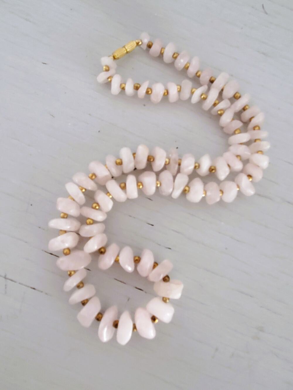 Graduated Rose Quartz Necklace